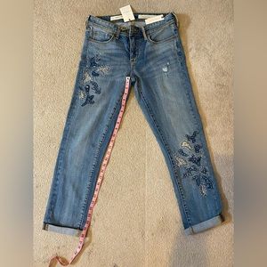Anthropologie Pilcro Slim boyfriend crop 26